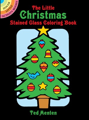 Christmas Mini Stained Glass Coloring Book