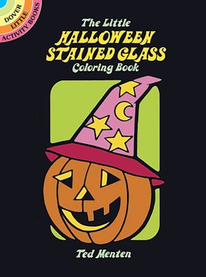 Halloween Mini Stained Glass Coloring Book