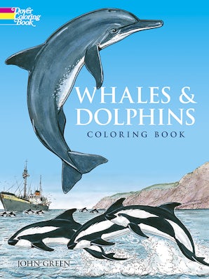 Whales and Dolphins Coloring Book