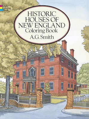 Historic Houses of New England Coloring Book