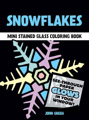 Snowflakes Mini Stained Glass Coloring Book