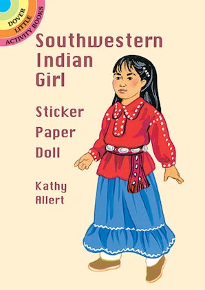 Southwestern Indian Girl Sticker Paper Doll