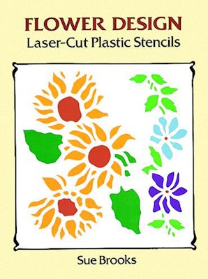 Flower Design Laser-Cut Plastic Stencils