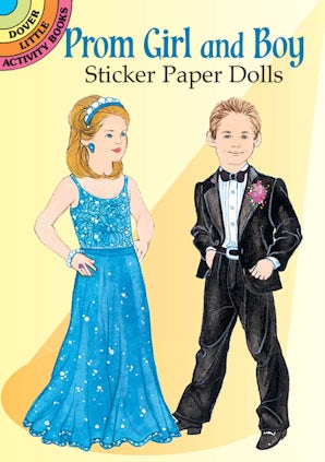 Prom Girl and Boy Sticker Paper Dolls