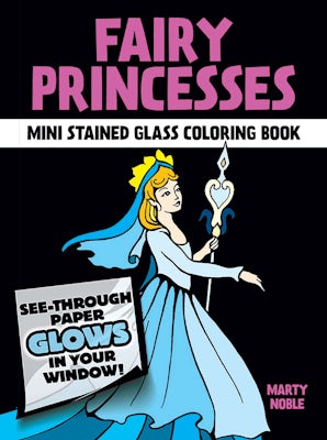 Fairy Princesses Mini Stained Glass Coloring Book