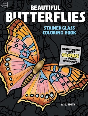Beautiful Butterflies Stained Glass Coloring Book – Dover Publications