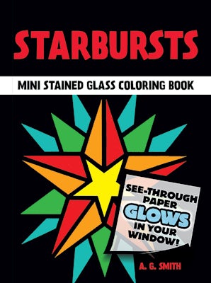 Starbursts Mini Stained Glass Coloring Book