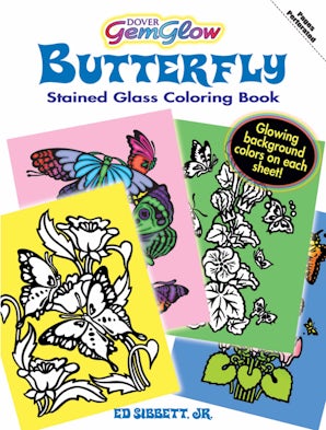 Butterfly GemGlow Stained Glass Coloring Book