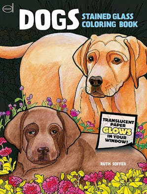 Dogs Stained Glass Coloring Book