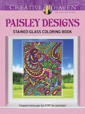 Creative Haven Paisley Designs Stained Glass Coloring Book