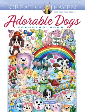 Creative Haven Adorable Dogs Coloring Book